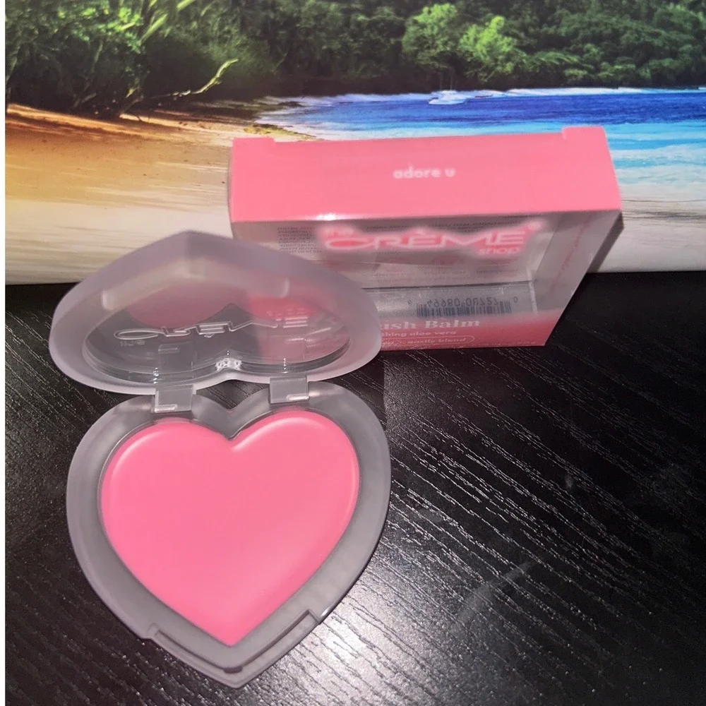 the CREME shop Creme Blush Balm Heart Shape Pink Buildable Long Lasting Blend
